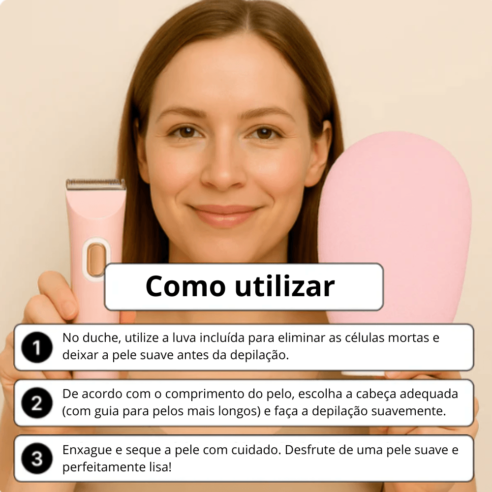 Depiladora Íntima 2 em 1 — Suave & Precisa