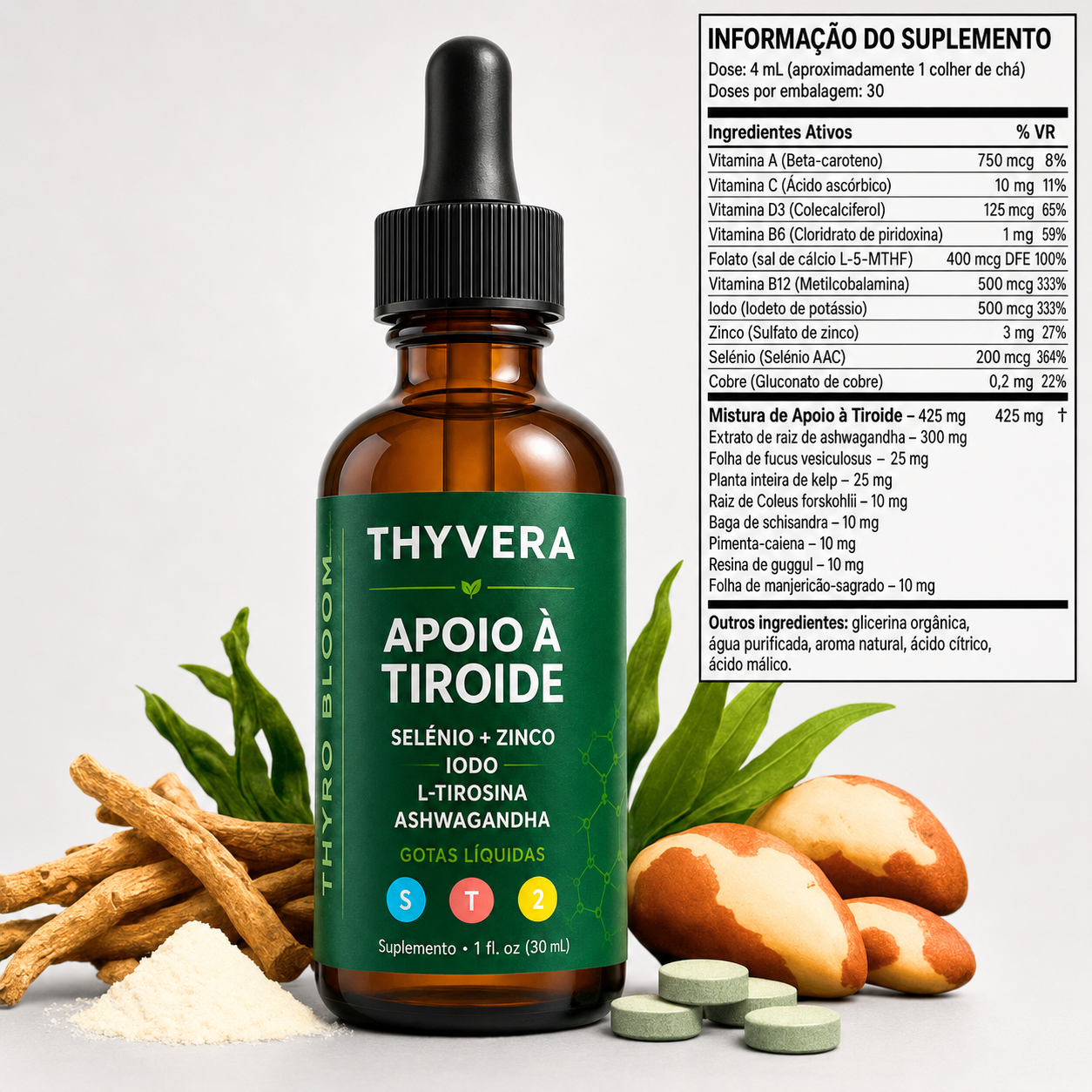 THYVERA Gotas de Apoio à Tiroide
