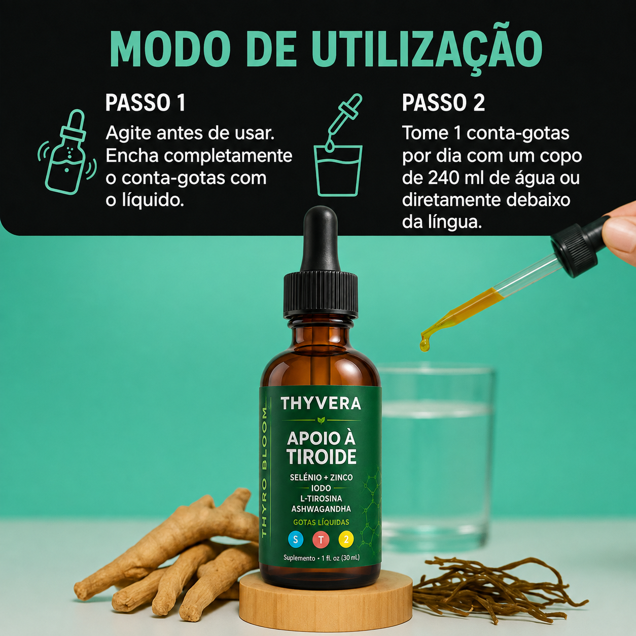 THYVERA Gotas de Apoio à Tiroide