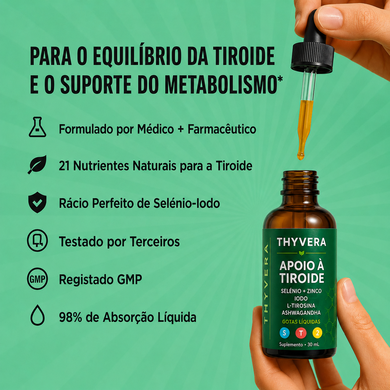 THYVERA Gotas de Apoio à Tiroide