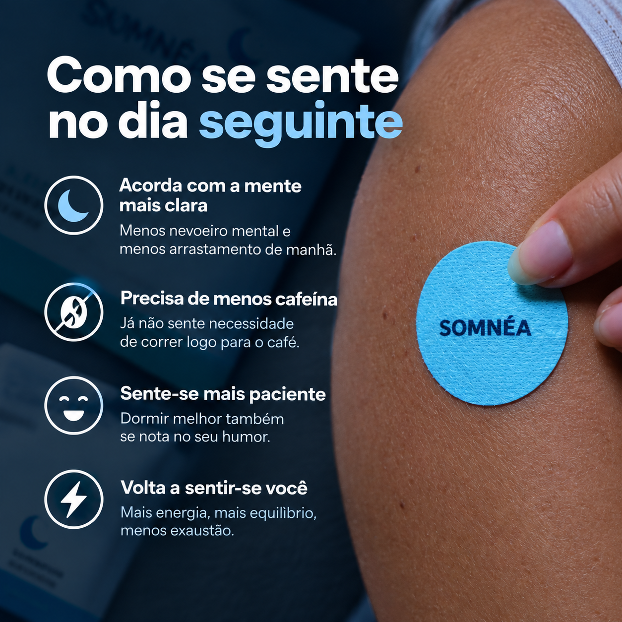 SOMNÉA - Adesivos para Dormir Toda a Noite.