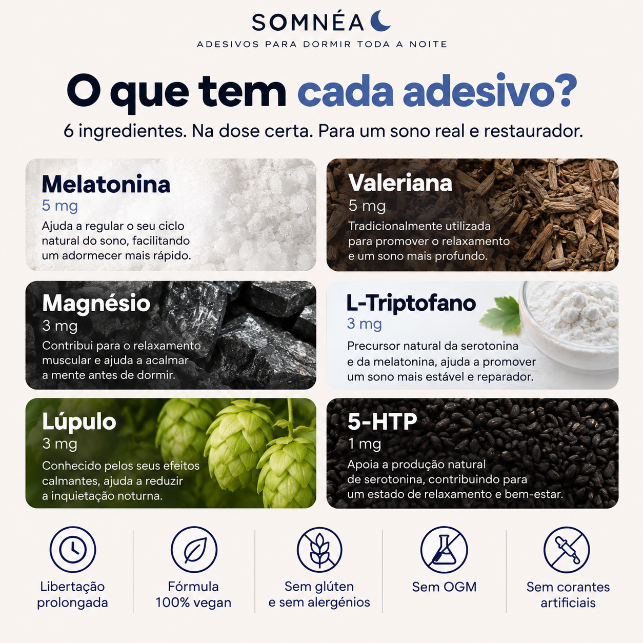 SOMNÉA - Adesivos para Dormir Toda a Noite.