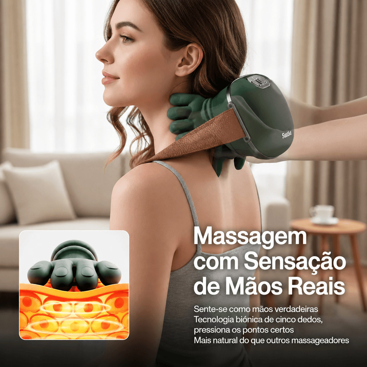 O AliviPro™ vai mais fundo do que qualquer massajador que já experimentaste