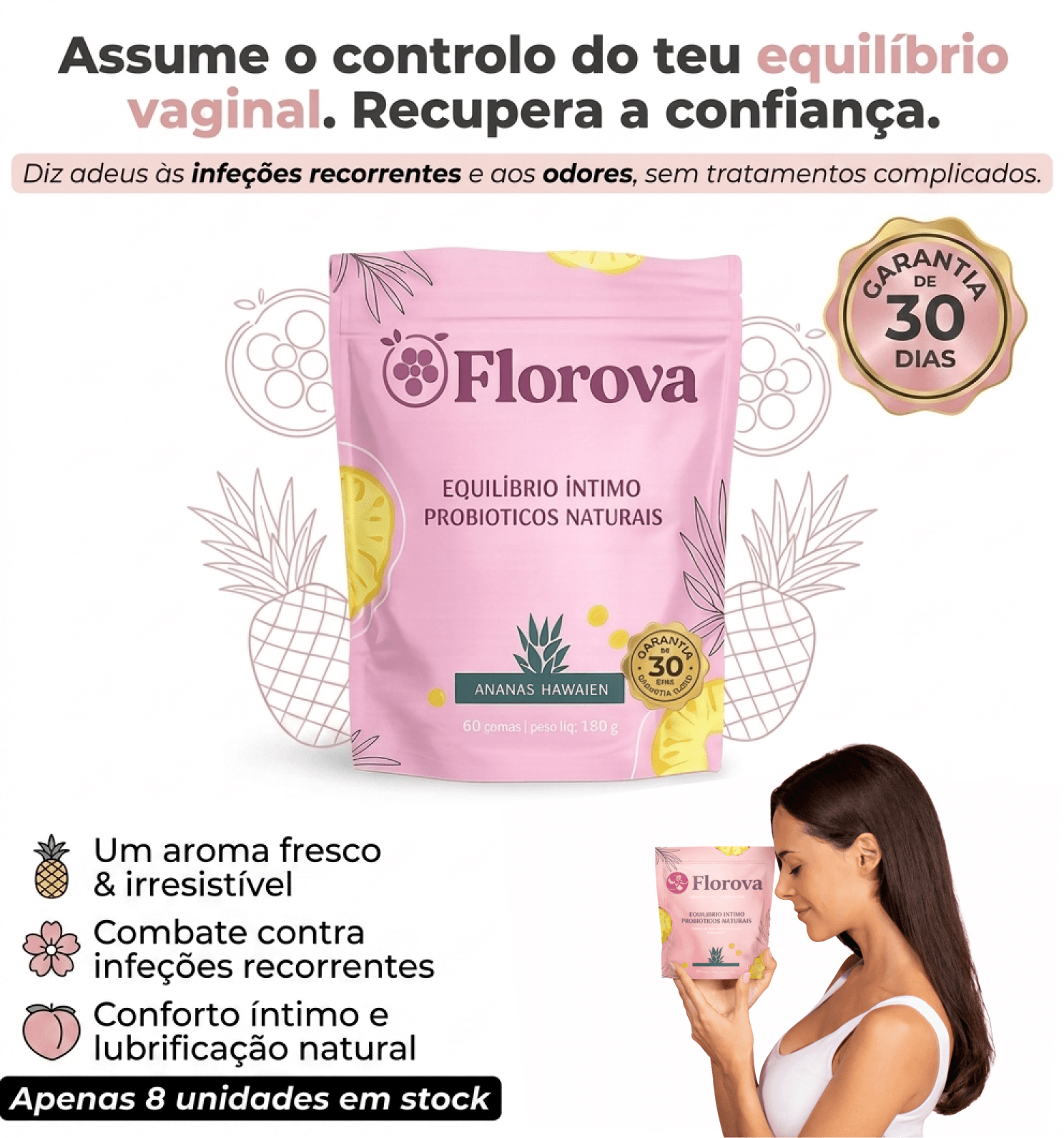 Florova -  Equilíbrio Íntimo · Probióticos Naturais.
