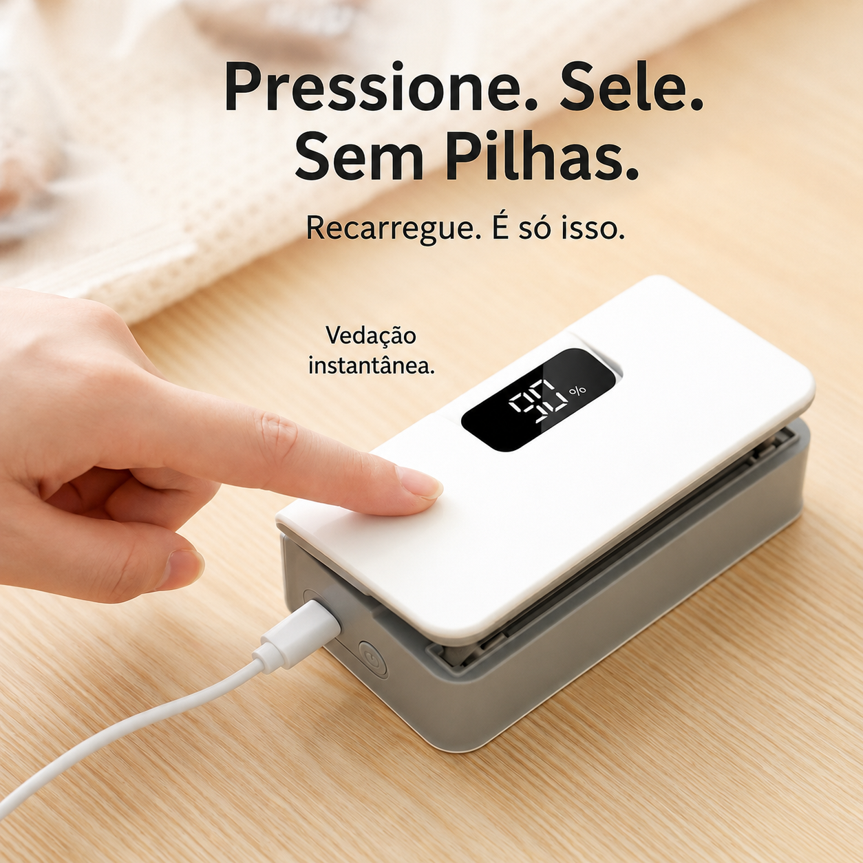 Os teus alimentos frescos 5× mais tempo.