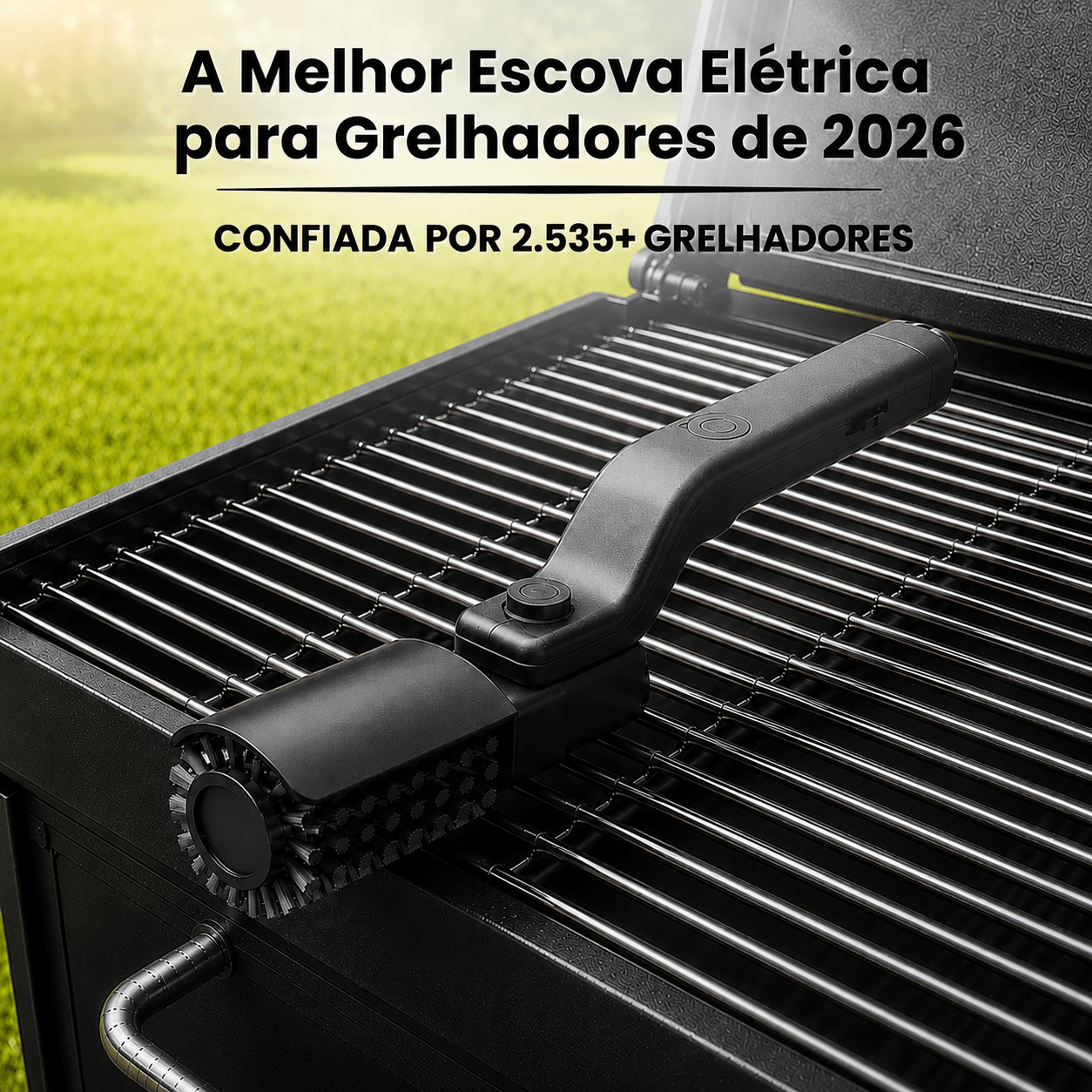 GrillSpark™ - Limpa a grelha em 2 minutos.