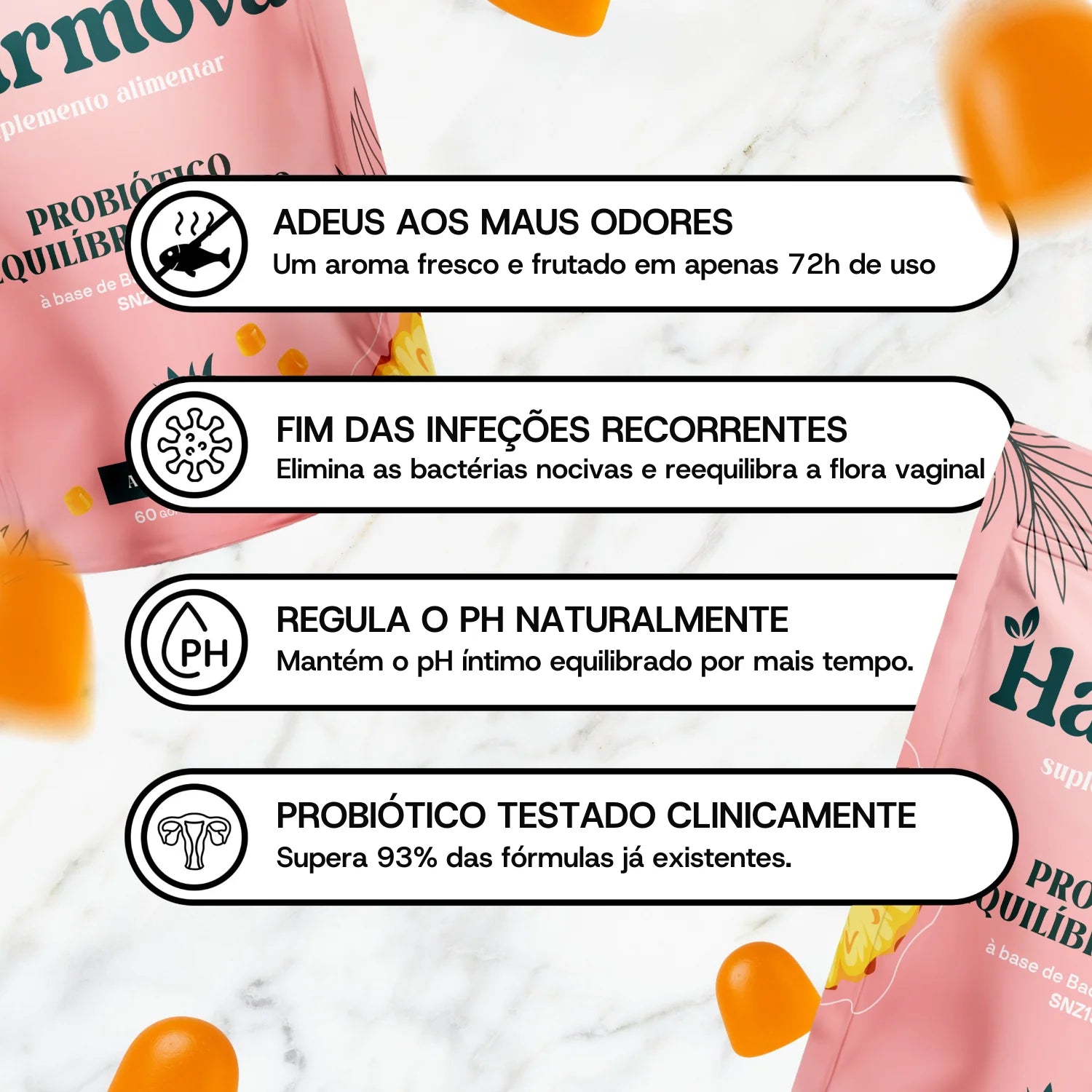 Florova -  Equilíbrio Íntimo · Probióticos Naturais.