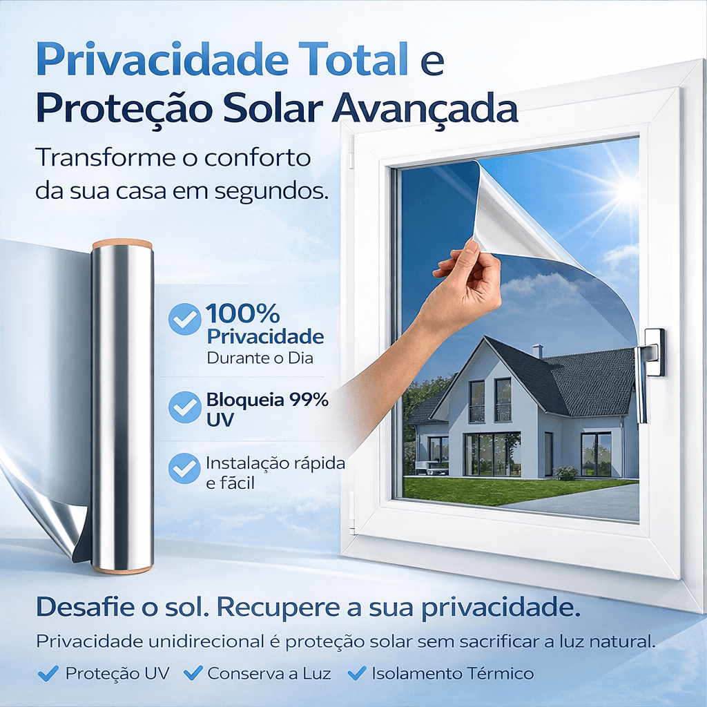 SolarGuard - Película de privacidade e proteção UV