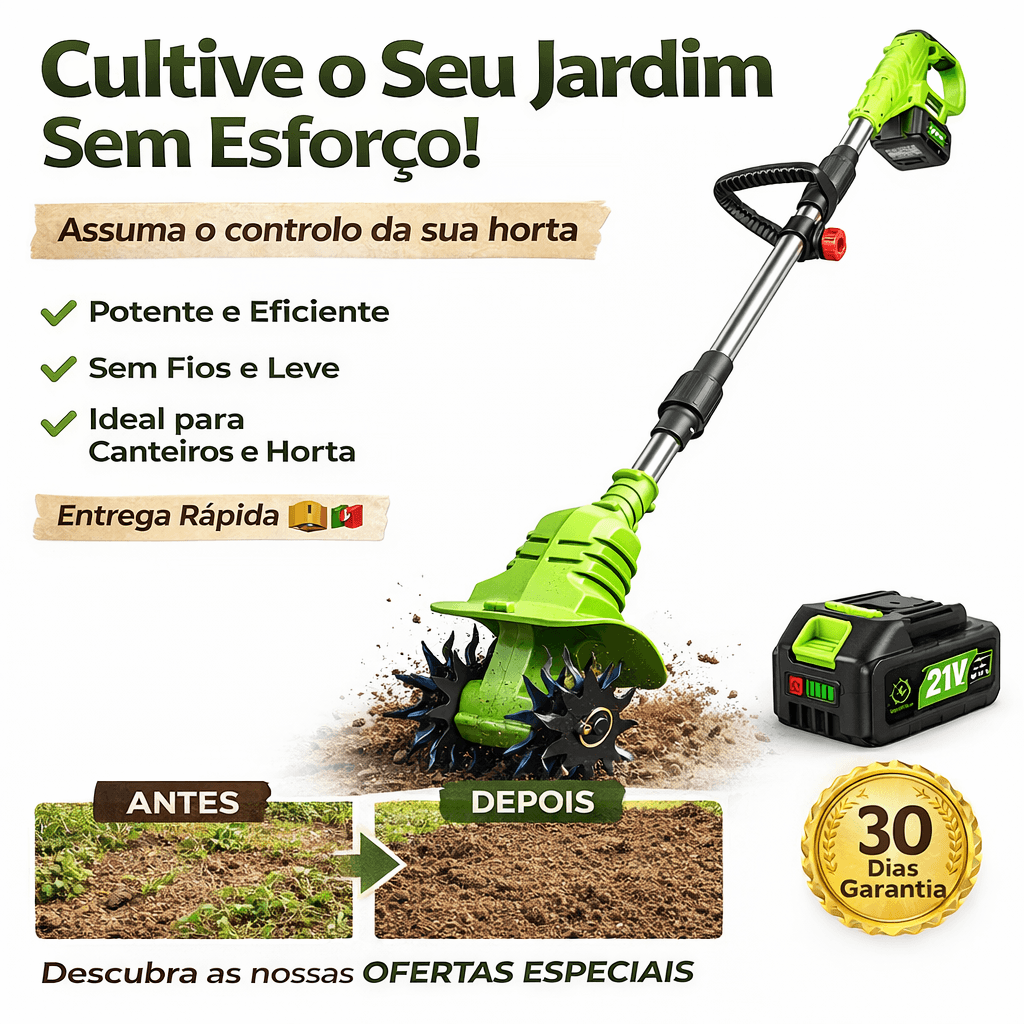 TerraForce Pro" — 20cm de profundidade