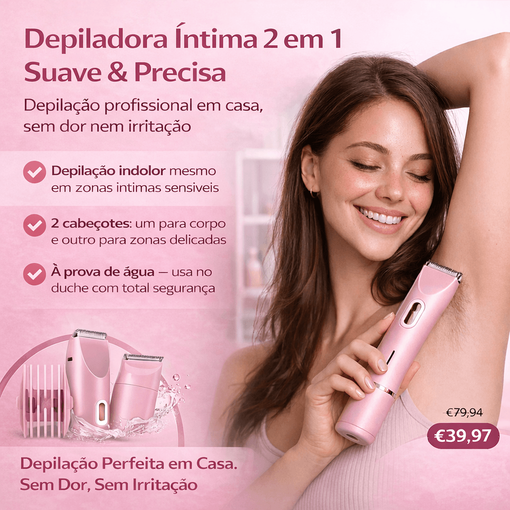Depiladora Íntima 2 em 1 — Suave & Precisa