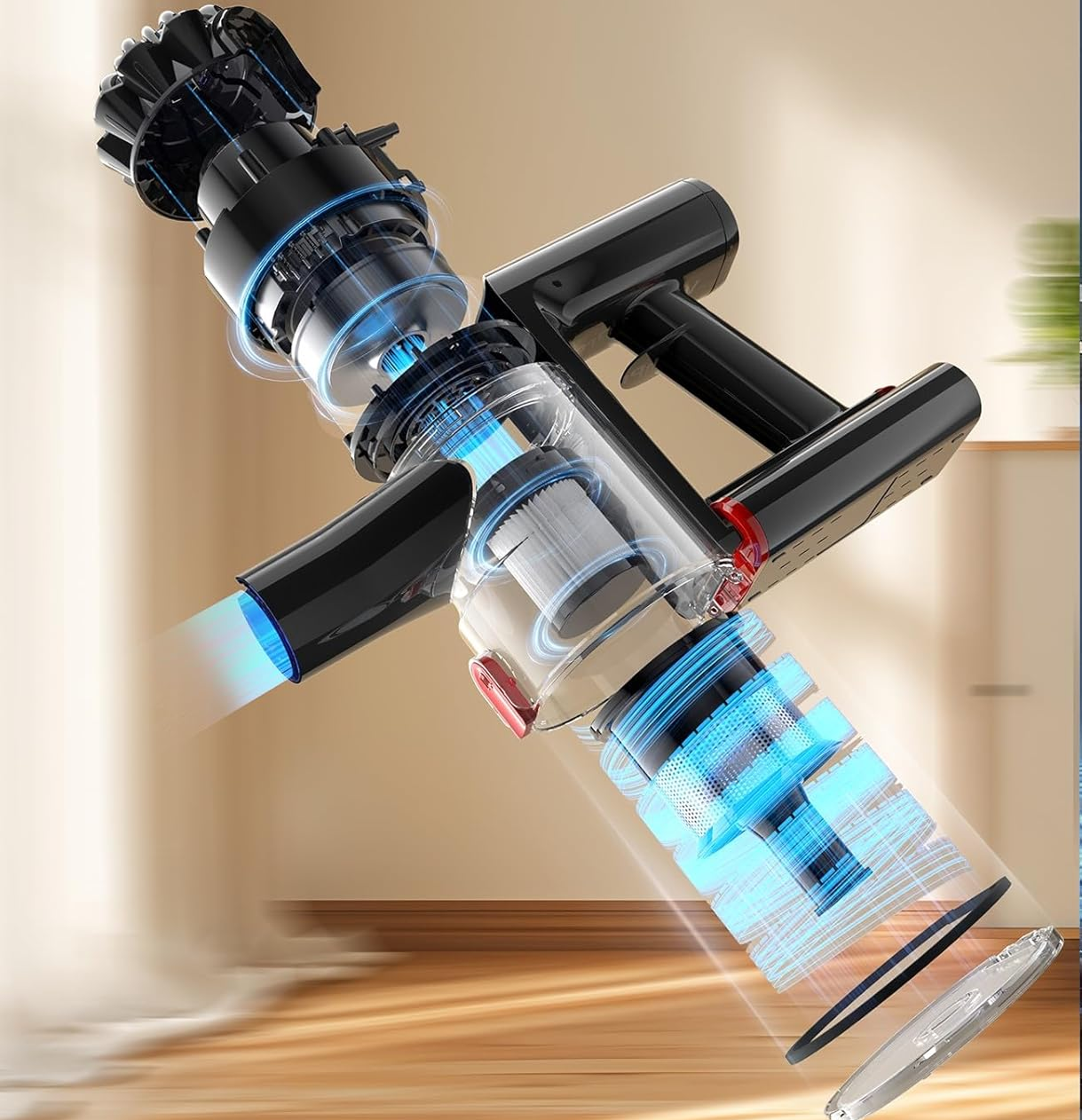 VortexClean™ Aspirador Sem Fios 6 em 1 com Sucção Ultra Potente