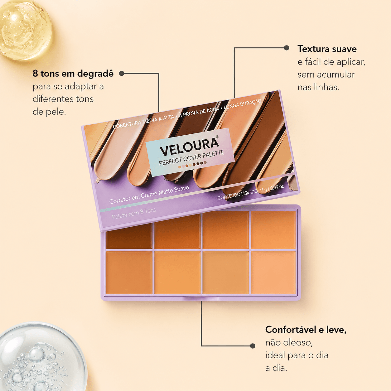 Veloura™ - Cobertura perfeita. Acabamento natural. Confiança em cada aplicação.