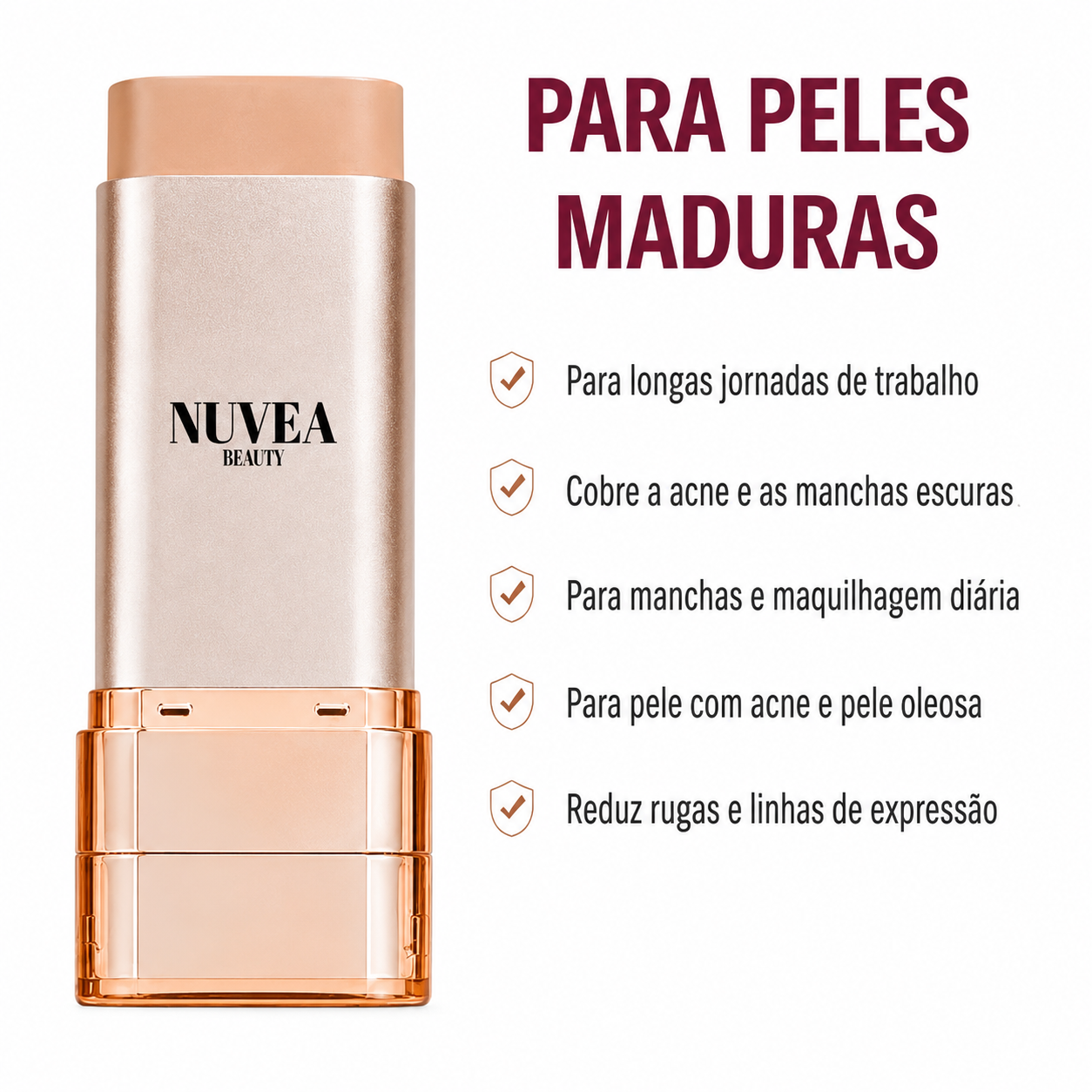 Nuvea - Base e Corretivo em Bastão 8 em 1