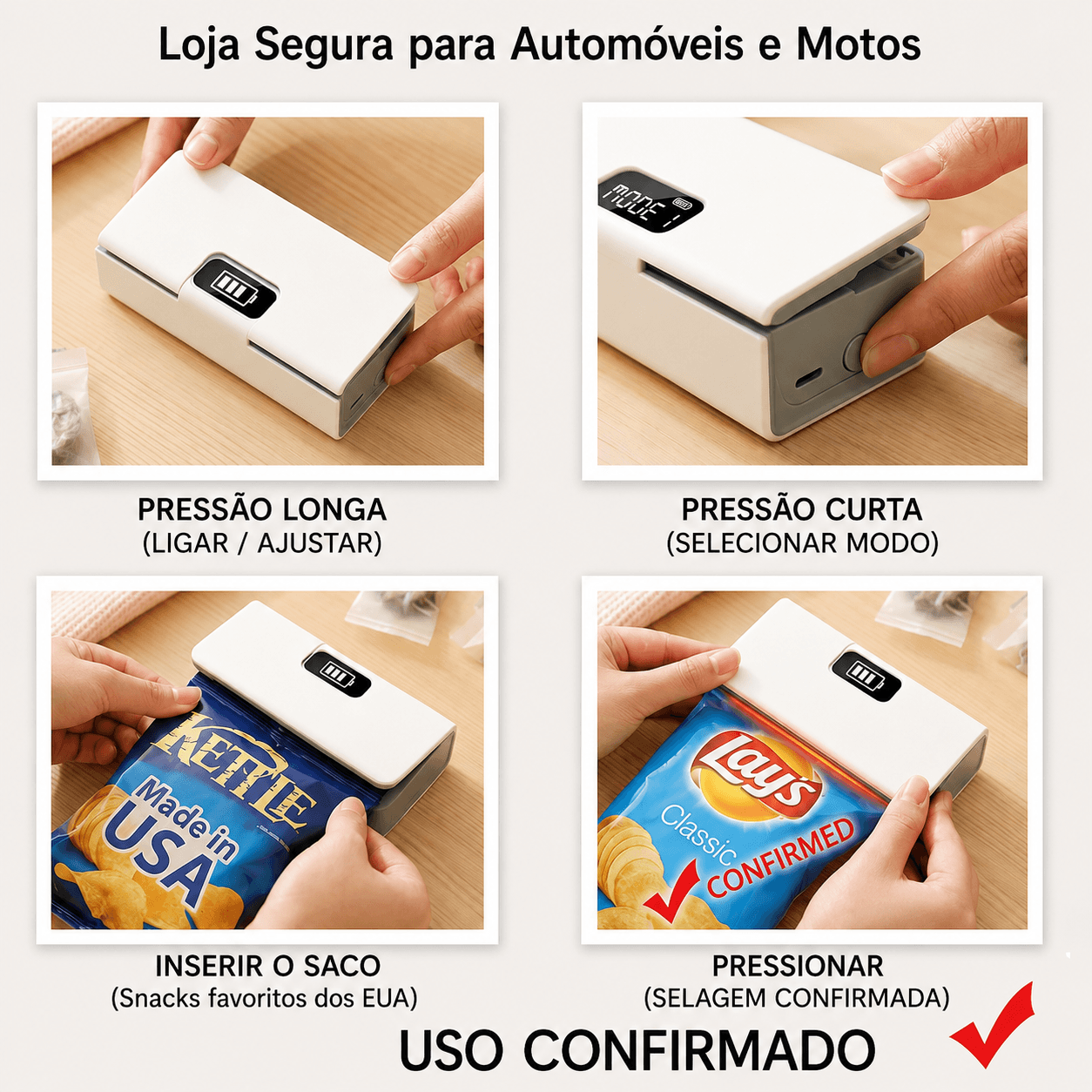 Os teus alimentos frescos 5× mais tempo.
