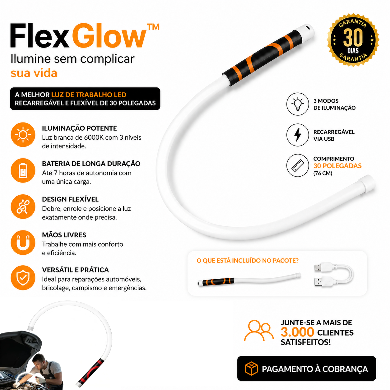 FlexGlow™ - Ilumine sem complicar sua vida
