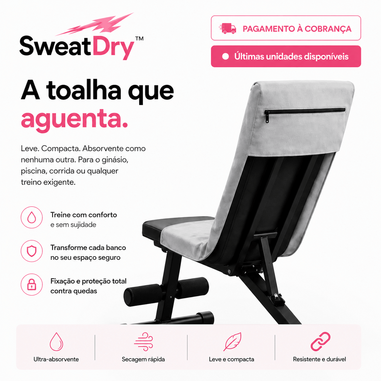 SweatDry™ - A toalha que aguenta